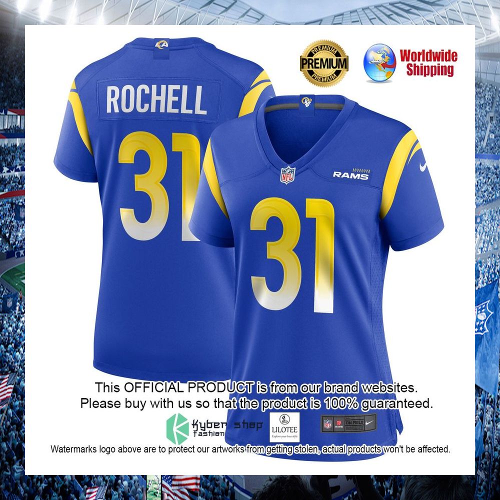 robert rochell los angeles rams nike womens royal football jersey 1 250