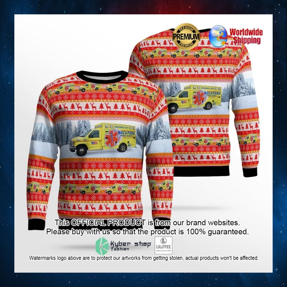 rockford michigan rockford ambulance service sweater 1 630