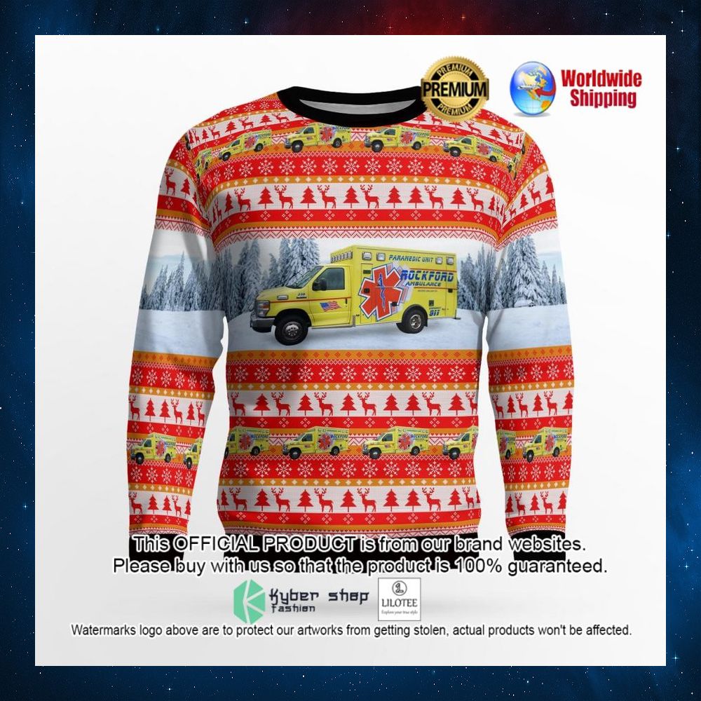 rockford michigan rockford ambulance service sweater 2 597