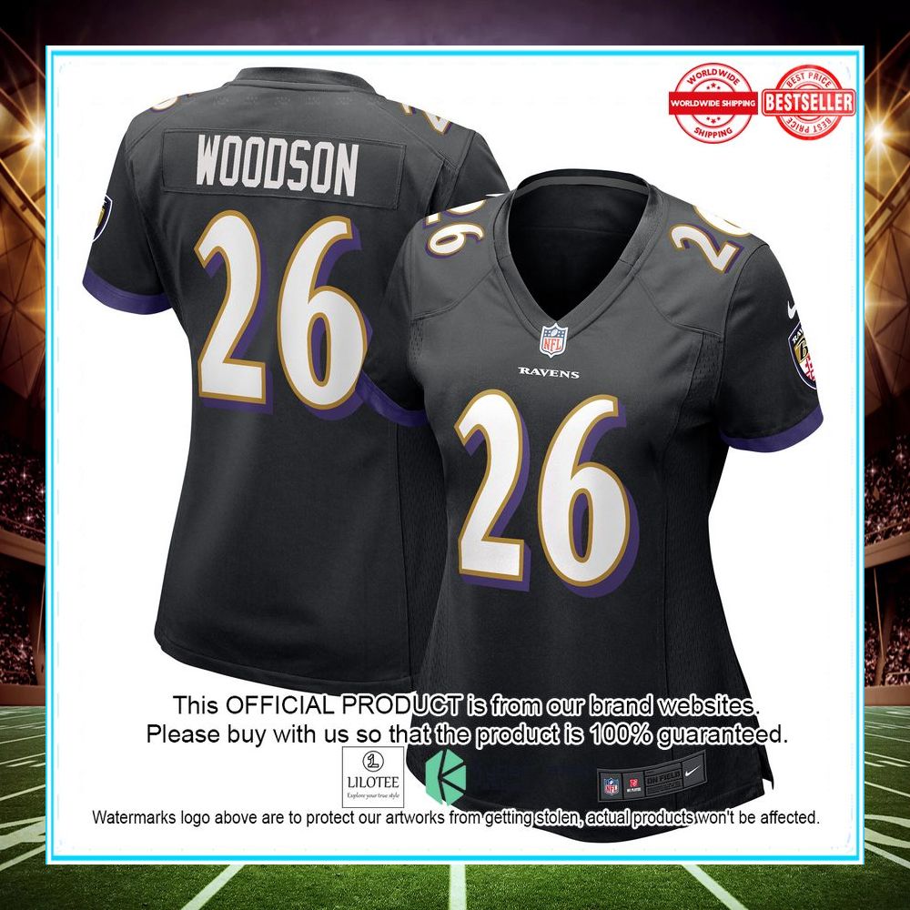 rod woodson baltimore ravens nike retired black football jersey 1 670