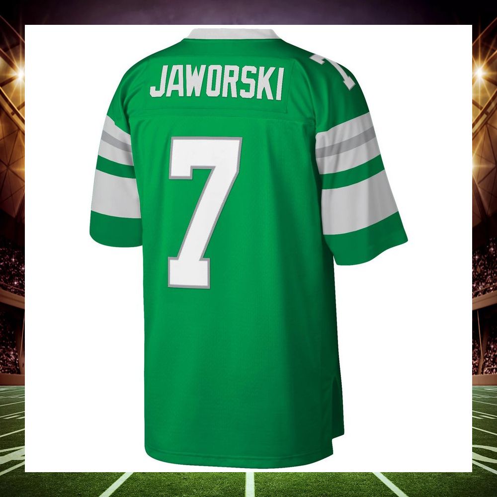 ron jaworski philadelphia eagles mitchell ness legacy replica kelly green football jersey 3 899