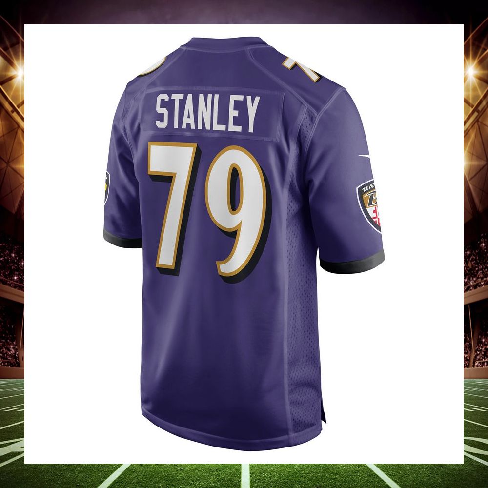 ronnie stanley baltimore ravens purple football jersey 3 843