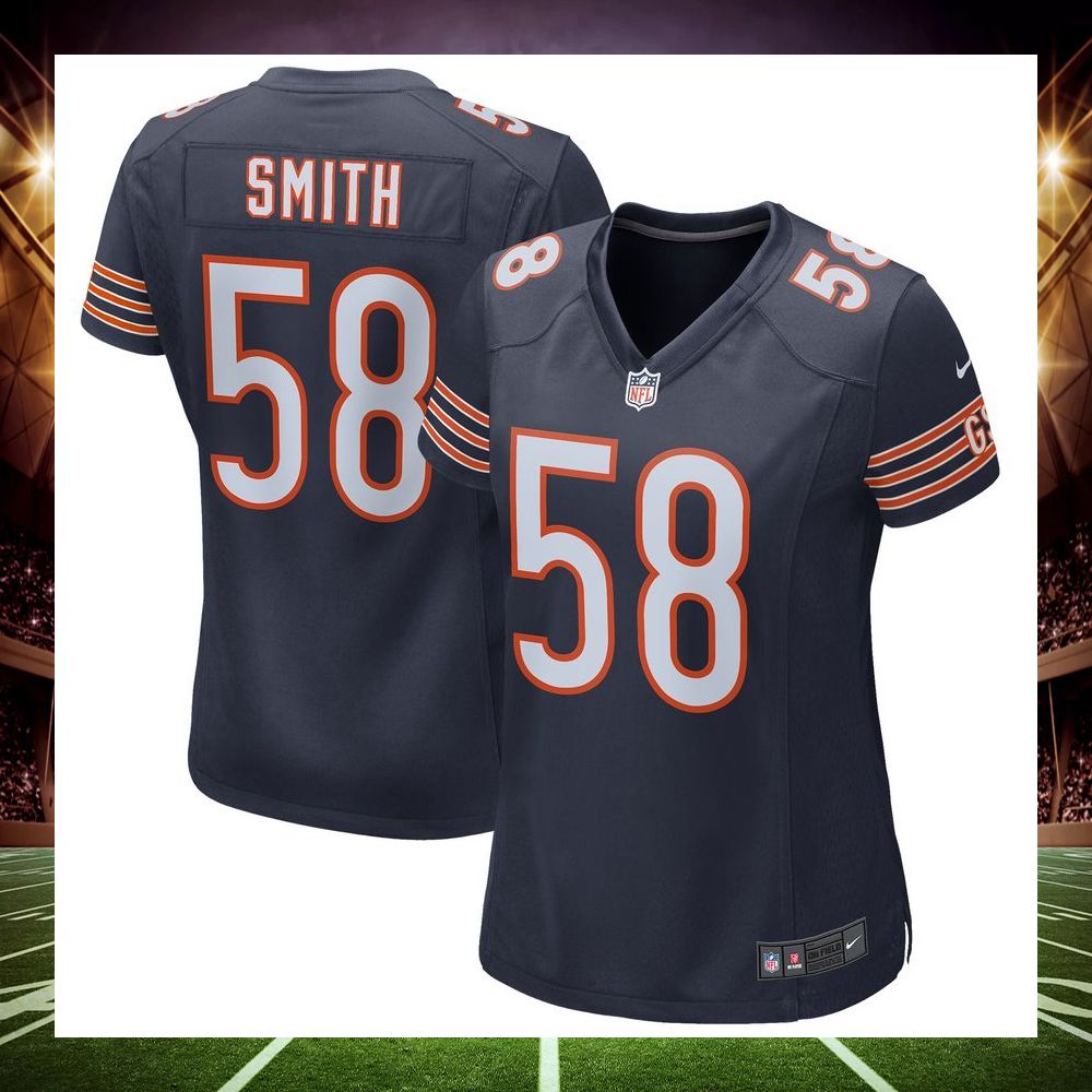 roquan smith chicago bears navy football jersey 1 44