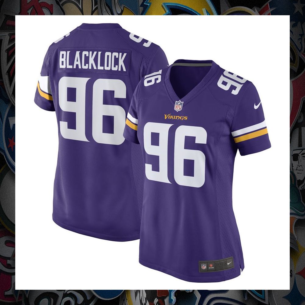 ross blacklock minnesota vikings womens purple football jersey 1 483