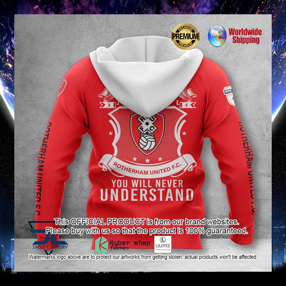 rotherham united the millers 3d hoodie shirt 2 618
