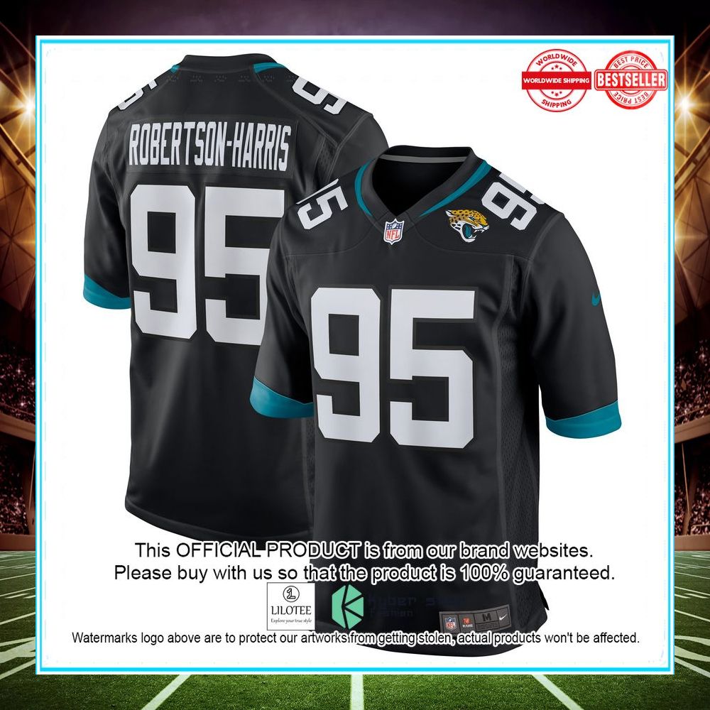roy robertson harris jacksonville jaguars nike black football jersey 1 270