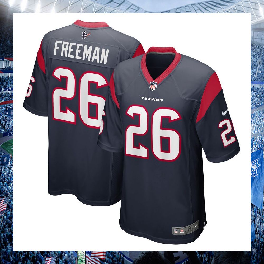 royce freeman houston texans nike navy football jersey 1 402