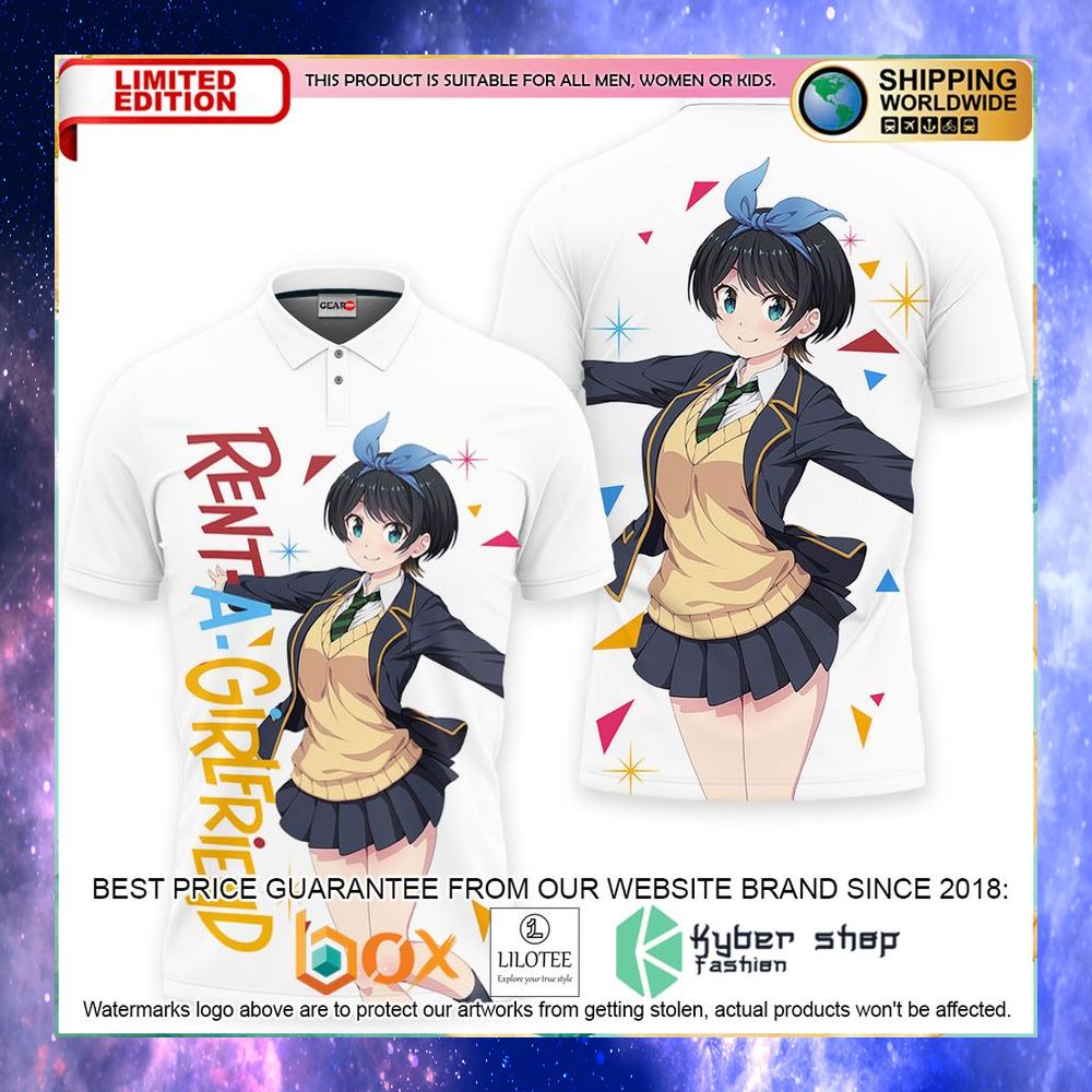 ruka sarashina rent a girlfriend anime polo shirt 1 192