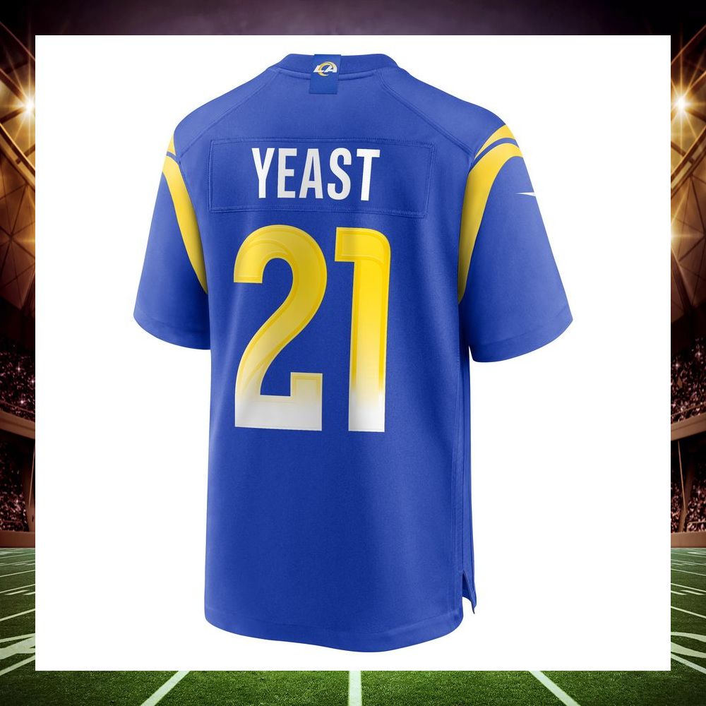 Russ Yeast Los Angeles Rams Royal Football Jersey - LIMITED EDITION 3 russ yeast los angeles rams royal football jersey 3 821