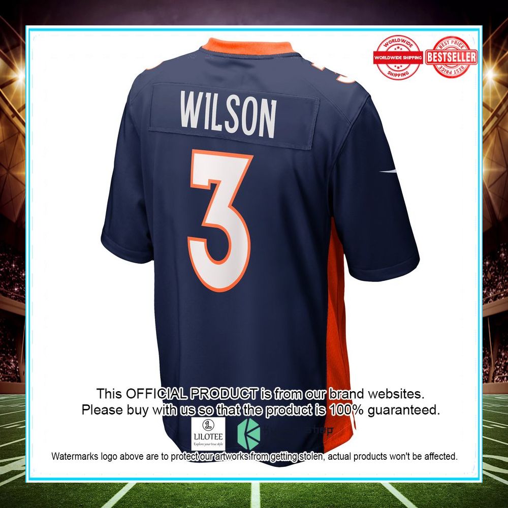 Russell Wilson Denver Broncos Nike Alternate Game Navy Football Jersey - LIMITED EDITION 3 russell wilson denver broncos nike alternate game navy football jersey 3 927