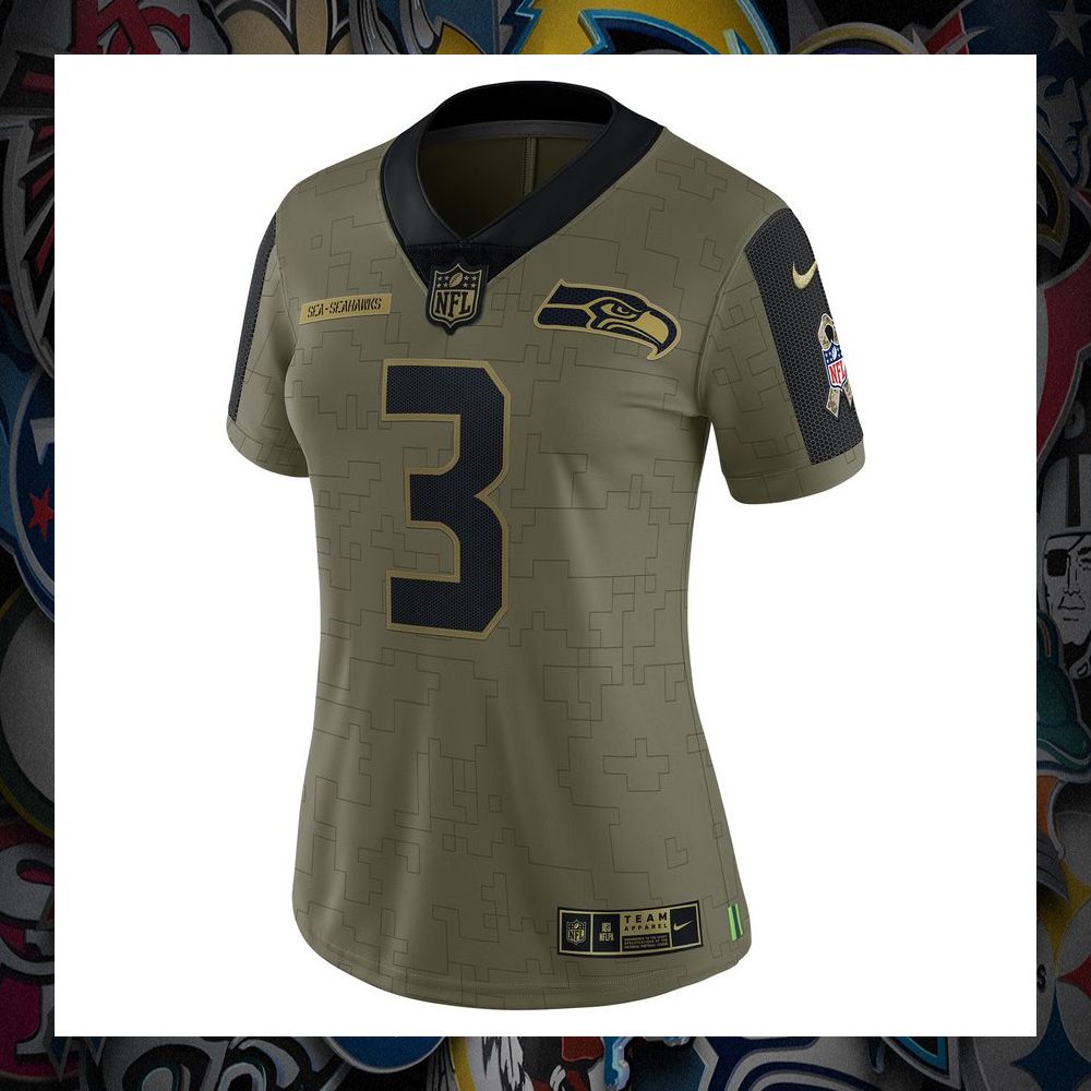 russell wilson seattle seahawks womens 2021 salute to service limited olive football jersey 2 221