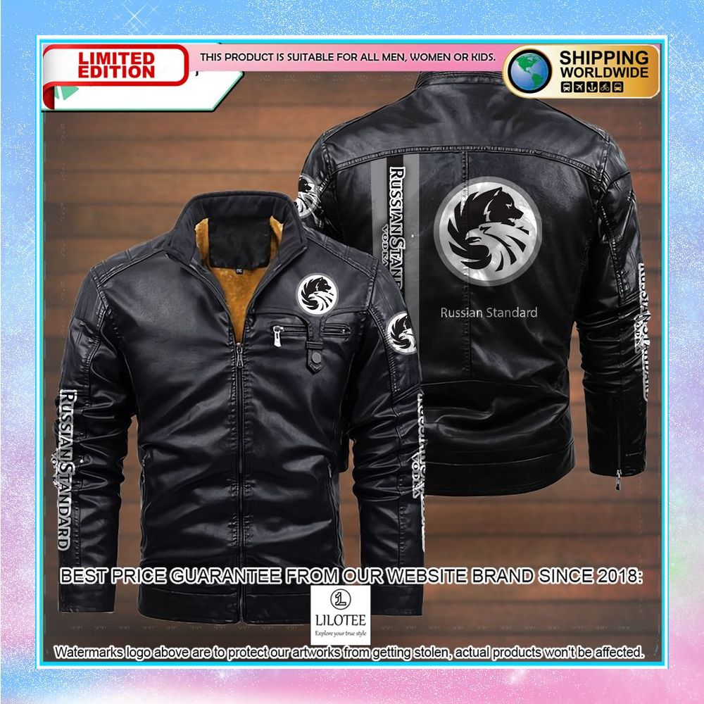 russian standard leather jacket fleece jacket 4 913