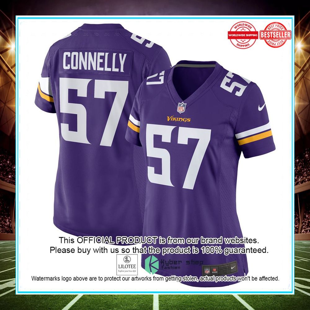 ryan connelly minnesota vikings purple football jersey 1 869