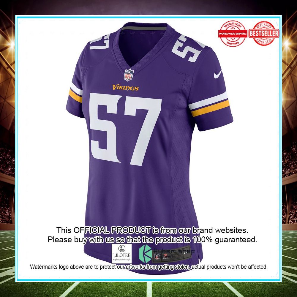 ryan connelly minnesota vikings purple football jersey 2 215