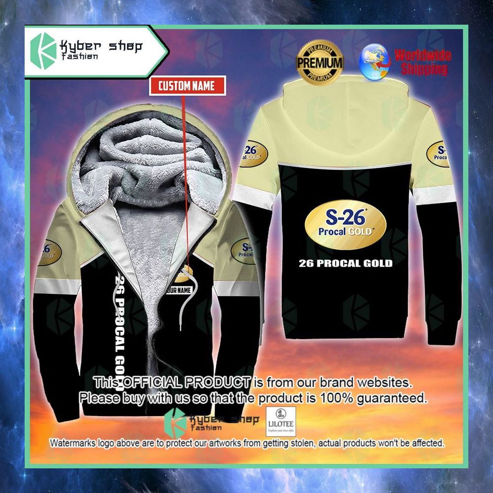 s 26 procal gold custom name 3d fleece hoodie 1 627