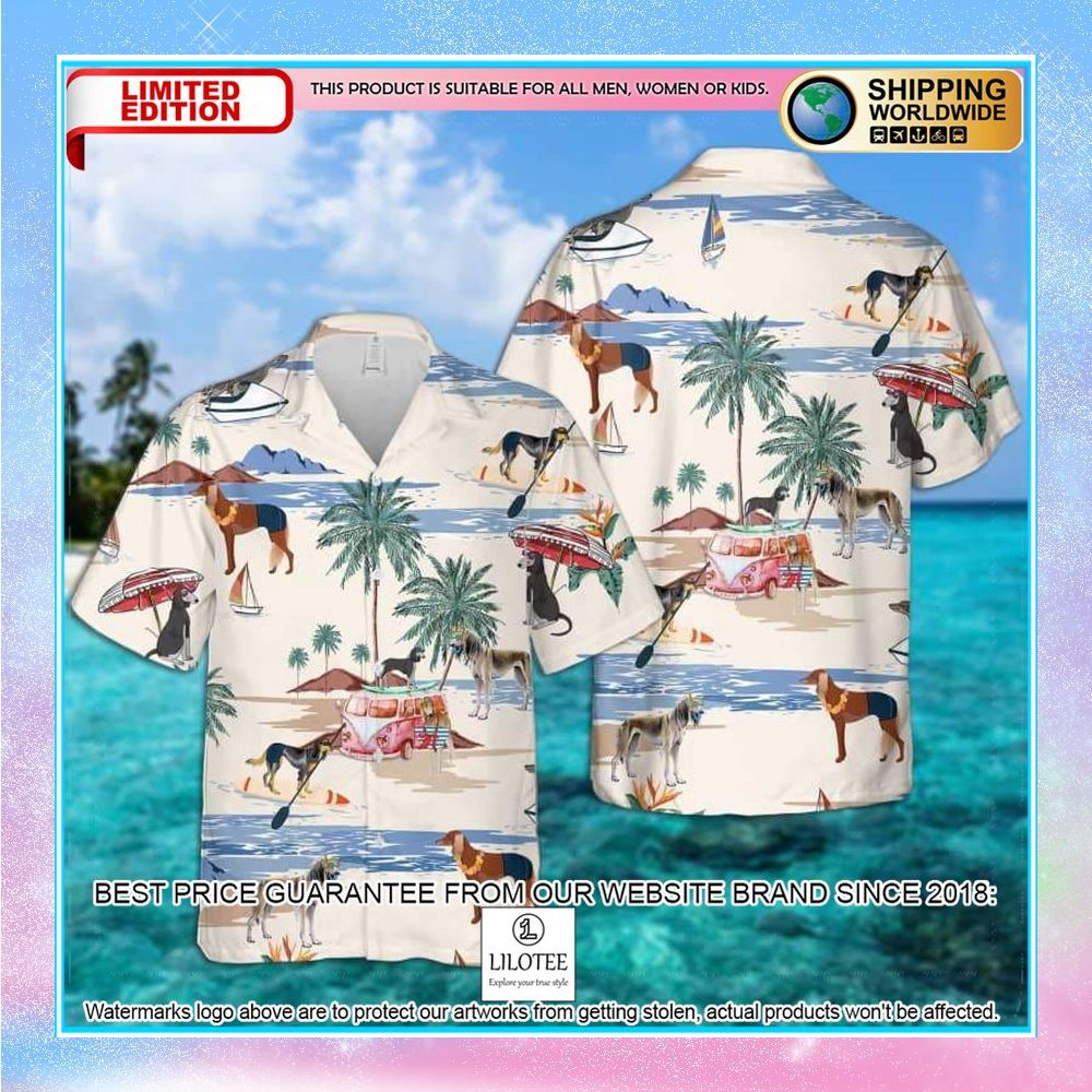 saluki summer beach hawaiian shirt 1 893