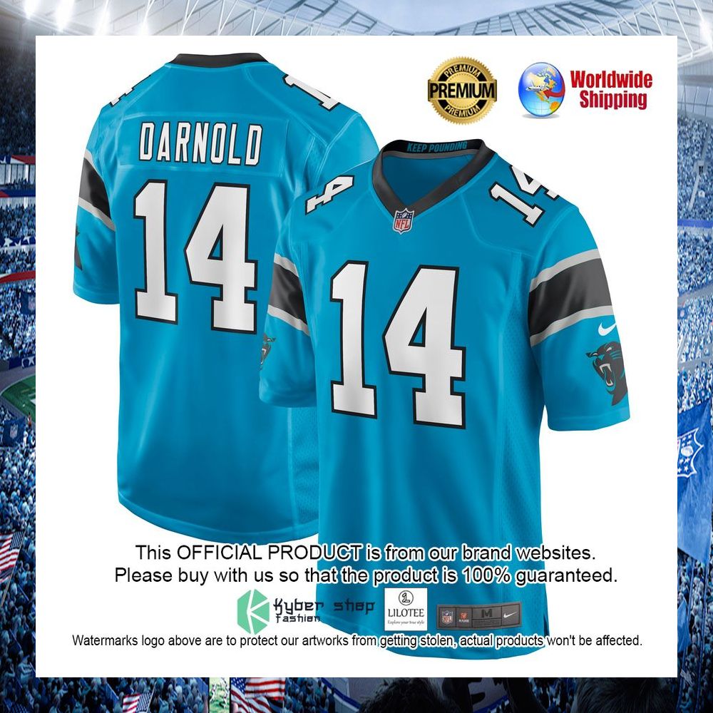 sam darnold carolina panthers nike blue football jersey 1 392
