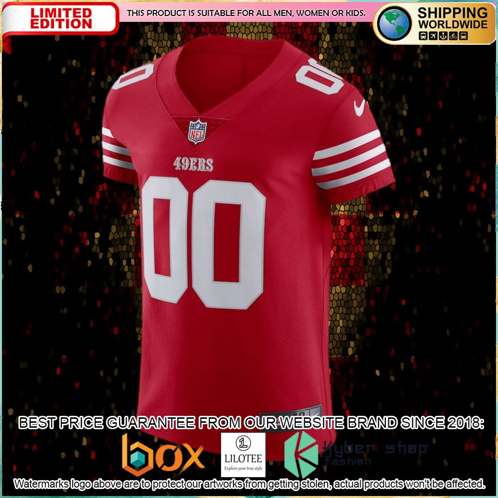 san francisco 49ers nike vapor elite custom scarlet football jersey 2 430