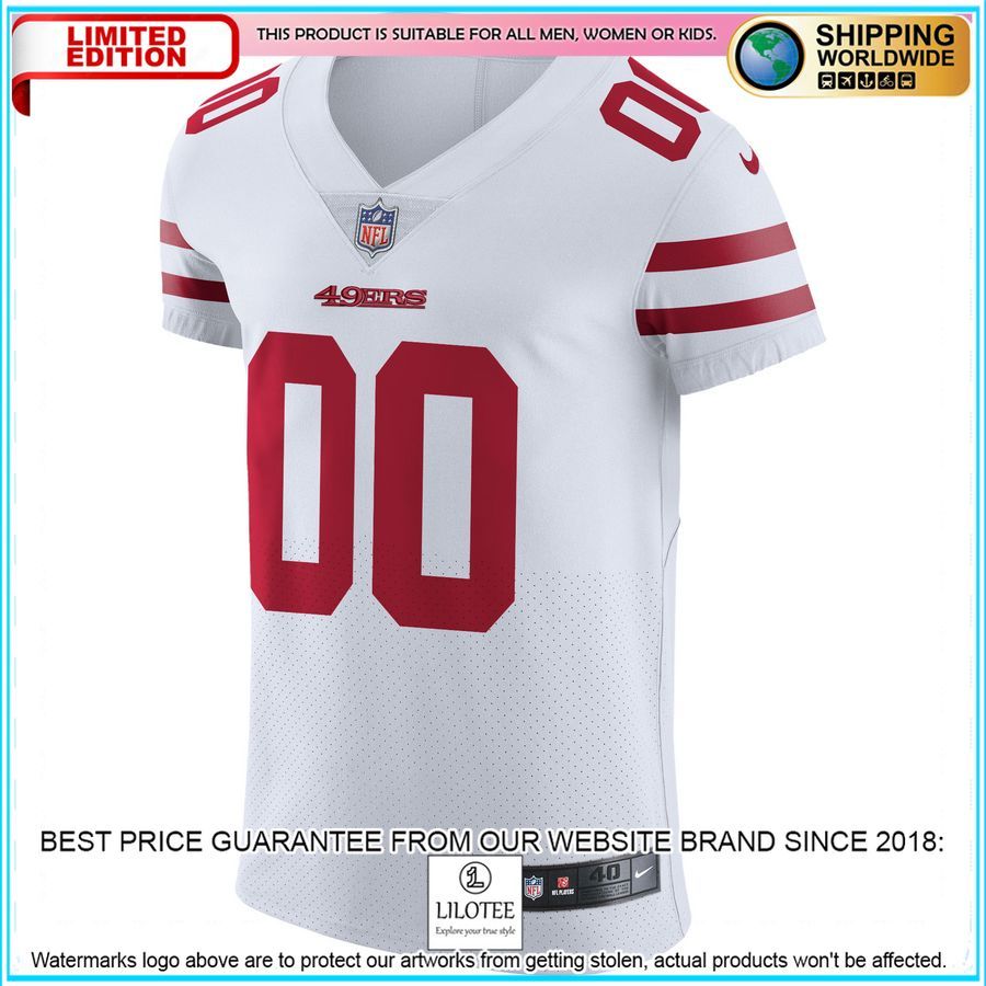 san francisco 49ers vapor untouchable elite custom white football jersey 2 22