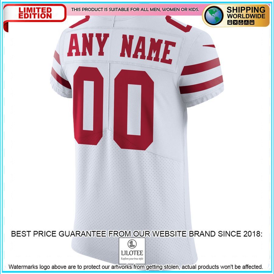 san francisco 49ers vapor untouchable elite custom white football jersey 3 233