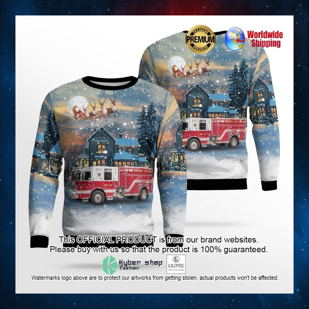 sandy utah sandy city fire department sweater 1 196