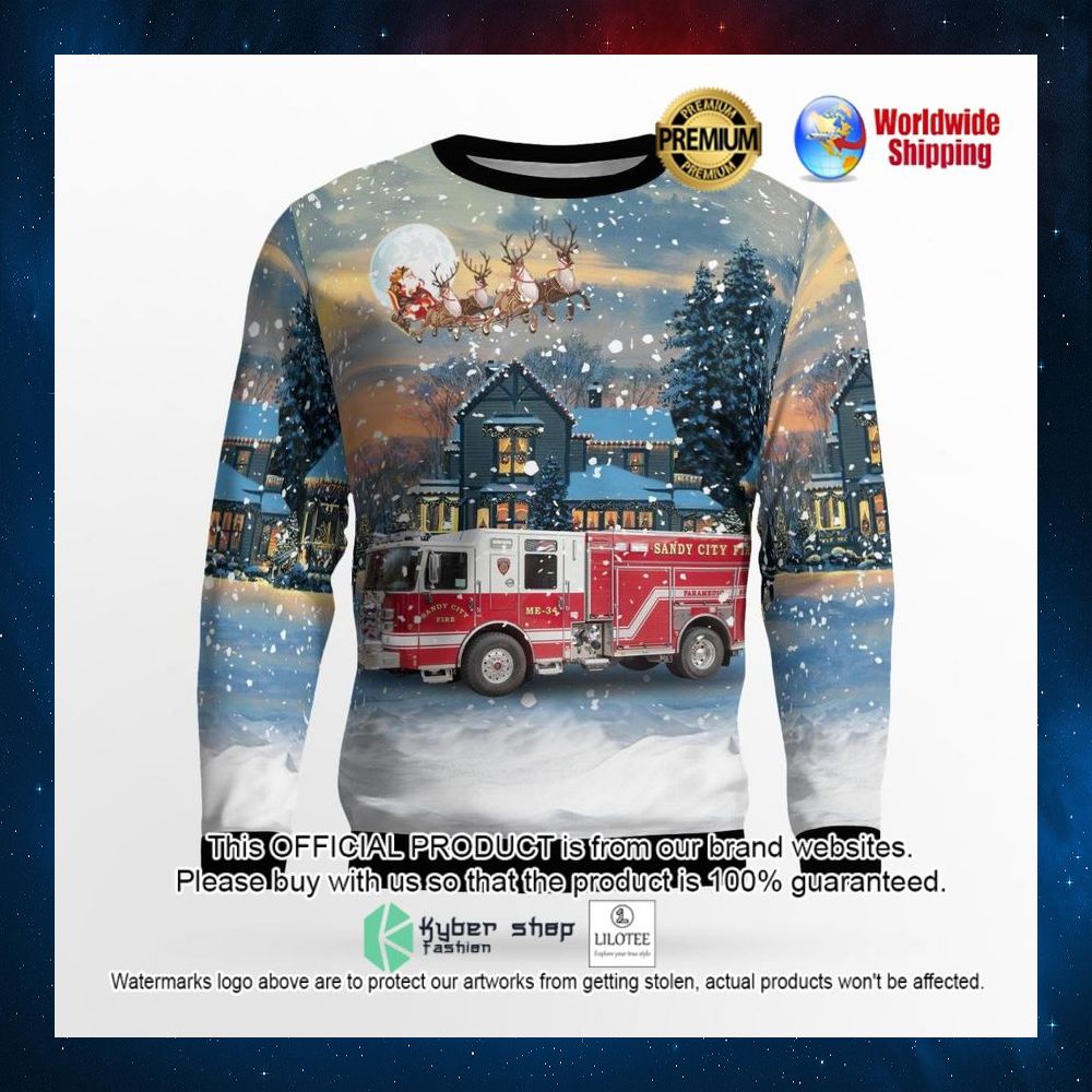 sandy utah sandy city fire department sweater 2 401