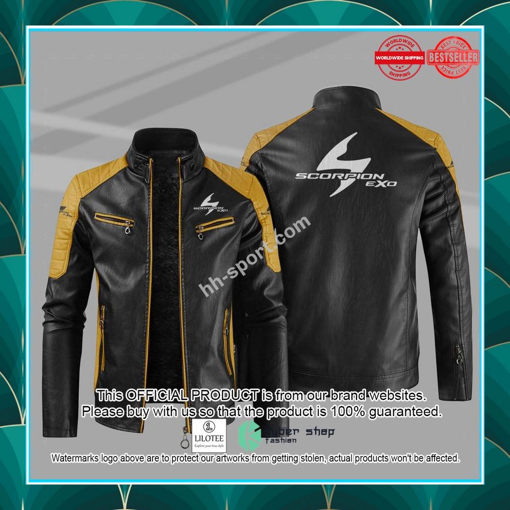 scorpion exo motorcycle motor leather jacket 4 323