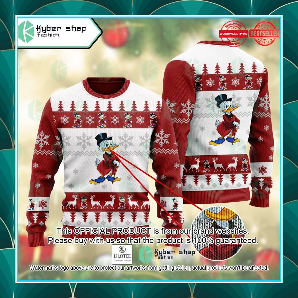 scrooge mcduck disneys mickey mouse christmas sweater 1 484
