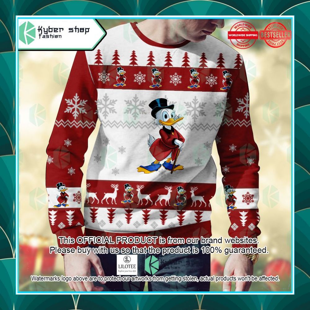 scrooge mcduck disneys mickey mouse christmas sweater 2 241