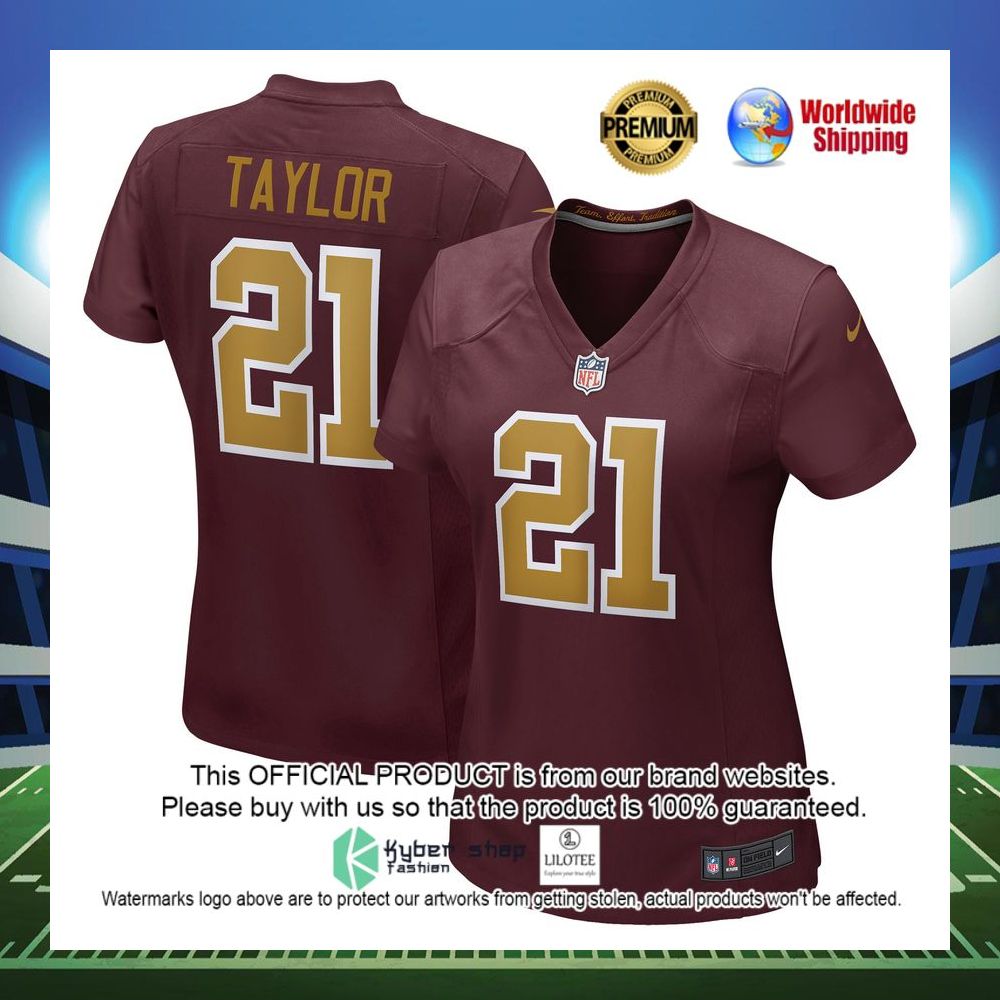 sean taylor washington football team nike womens game retired player alternate burgundy football jersey 1 327