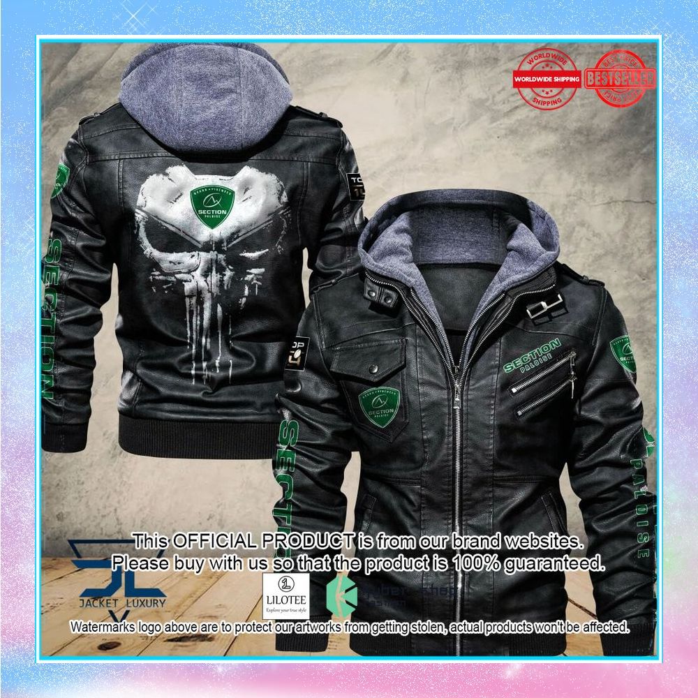 section paloise punisher skull leather jacket 1 510