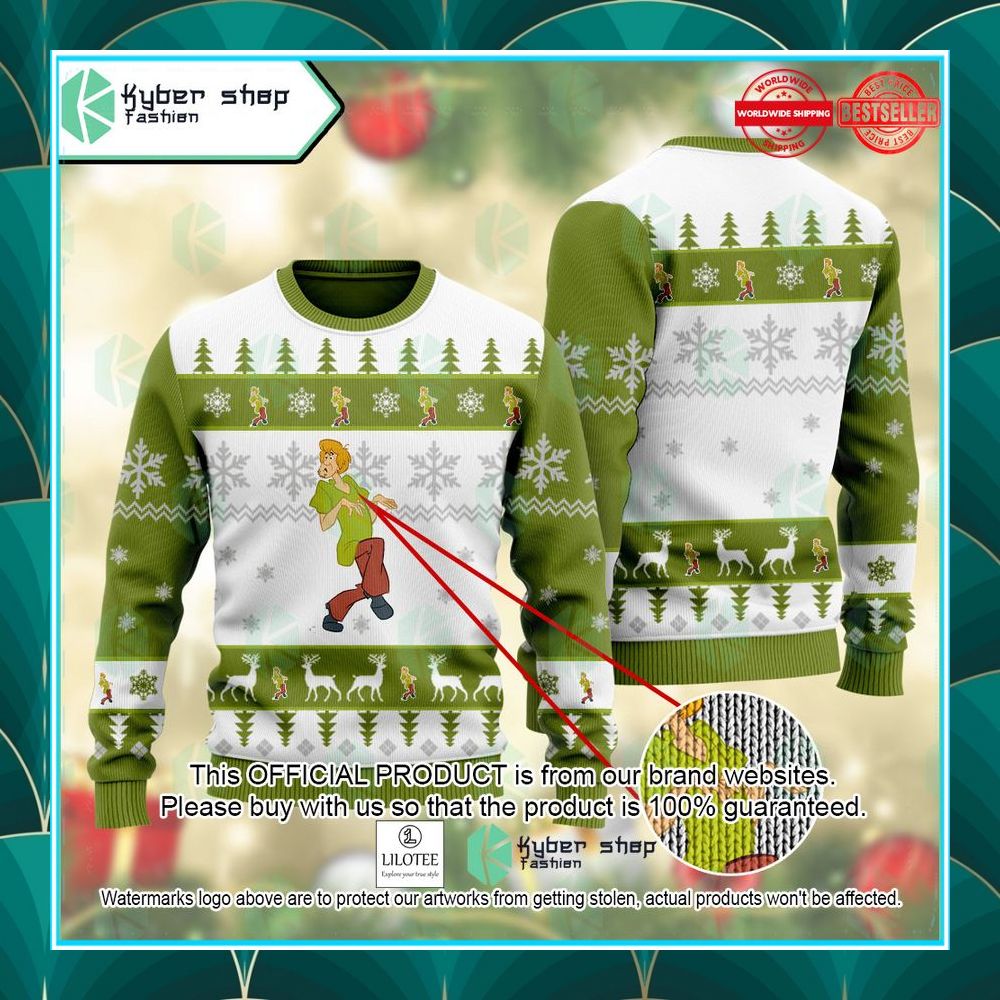 shaggy rogers whats new scooby doo christmas sweater 1 113
