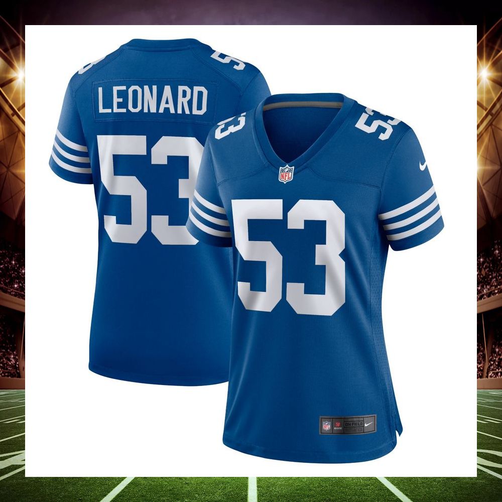 shaquille leonard indianapolis colts alternate royal football jersey 1 70