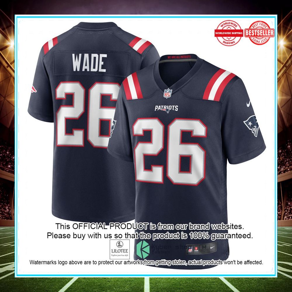 Shaun Wade New England Patriots Nike Navy Football Jersey - LIMITED EDITION 4 shaun wade new england patriots nike navy football jersey 4 283