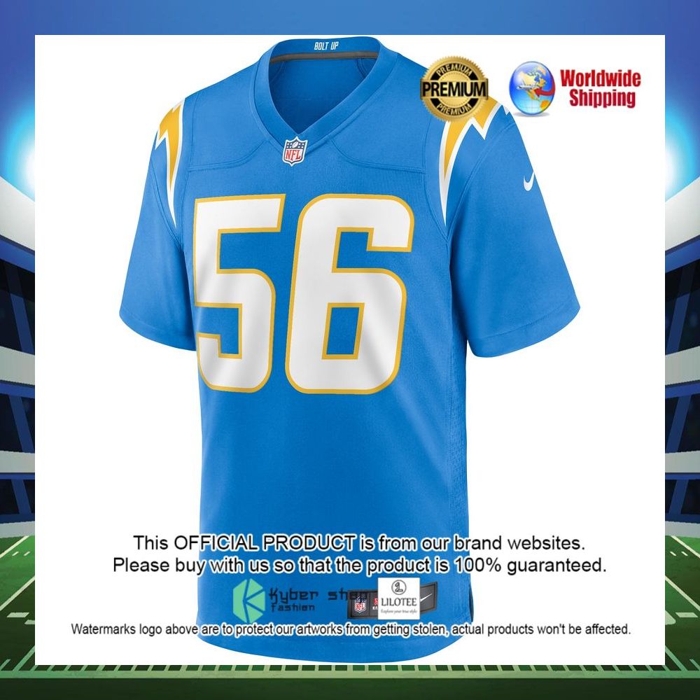 shawne merriman los angeles chargers nike game retired player powder blue football jersey 2 310