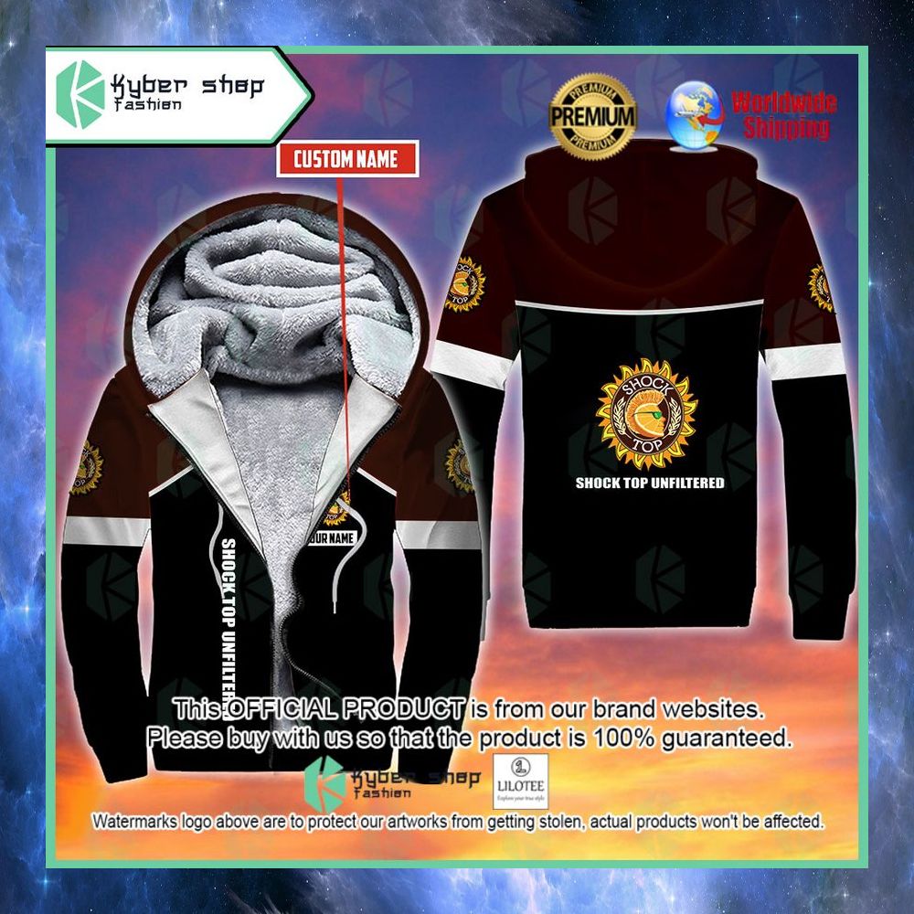 shock top unfiltered custom name 3d fleece hoodie 1 626