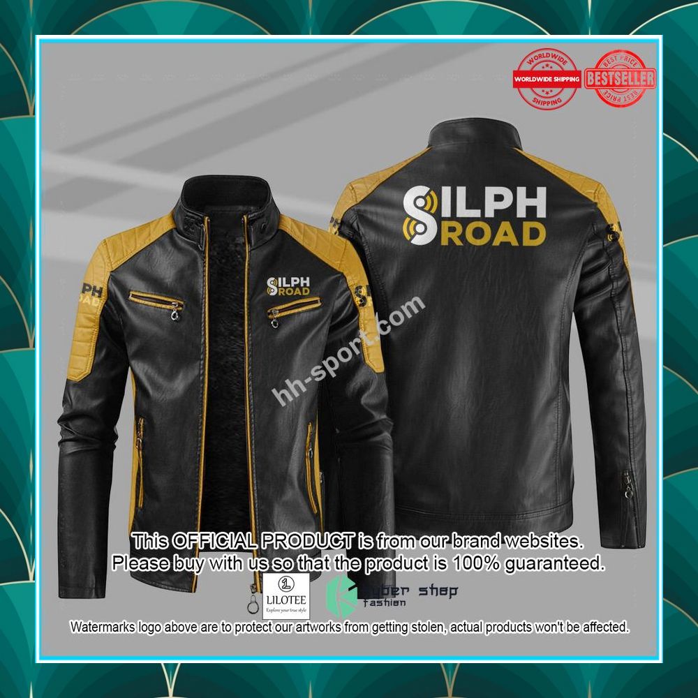 silph road motorcycle motor leather jacket 4 690