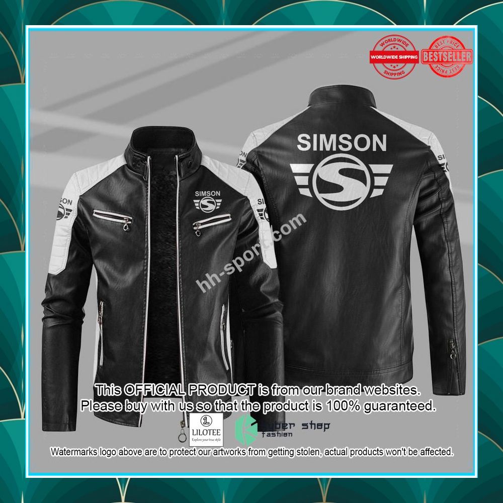 simson motorcycle motor leather jacket 1 658