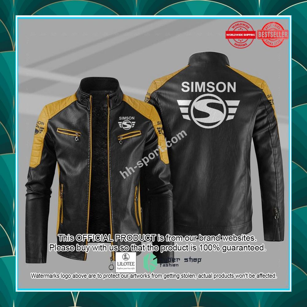 simson motorcycle motor leather jacket 4 273