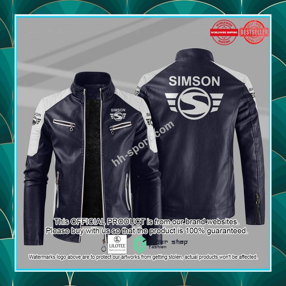 simson motorcycle motor leather jacket 5 626