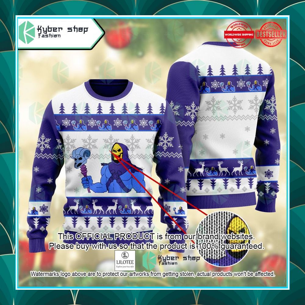 skeletor he man and the masters of the universe ugly sweater 1 737