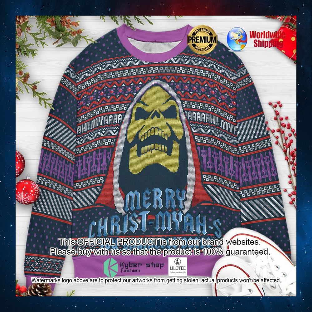 skeletor merry christmyahs masters of the universe christmas sweater 1 839