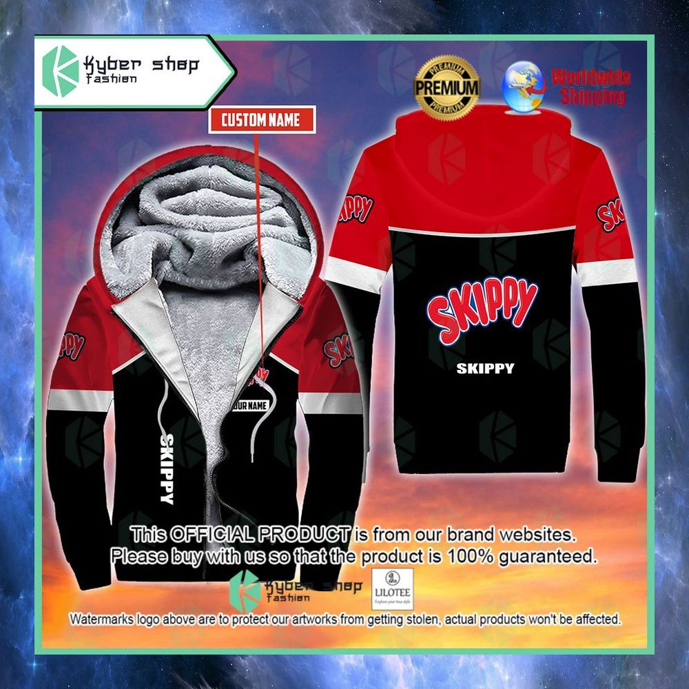 skippy custom name 3d fleece hoodie 1 119