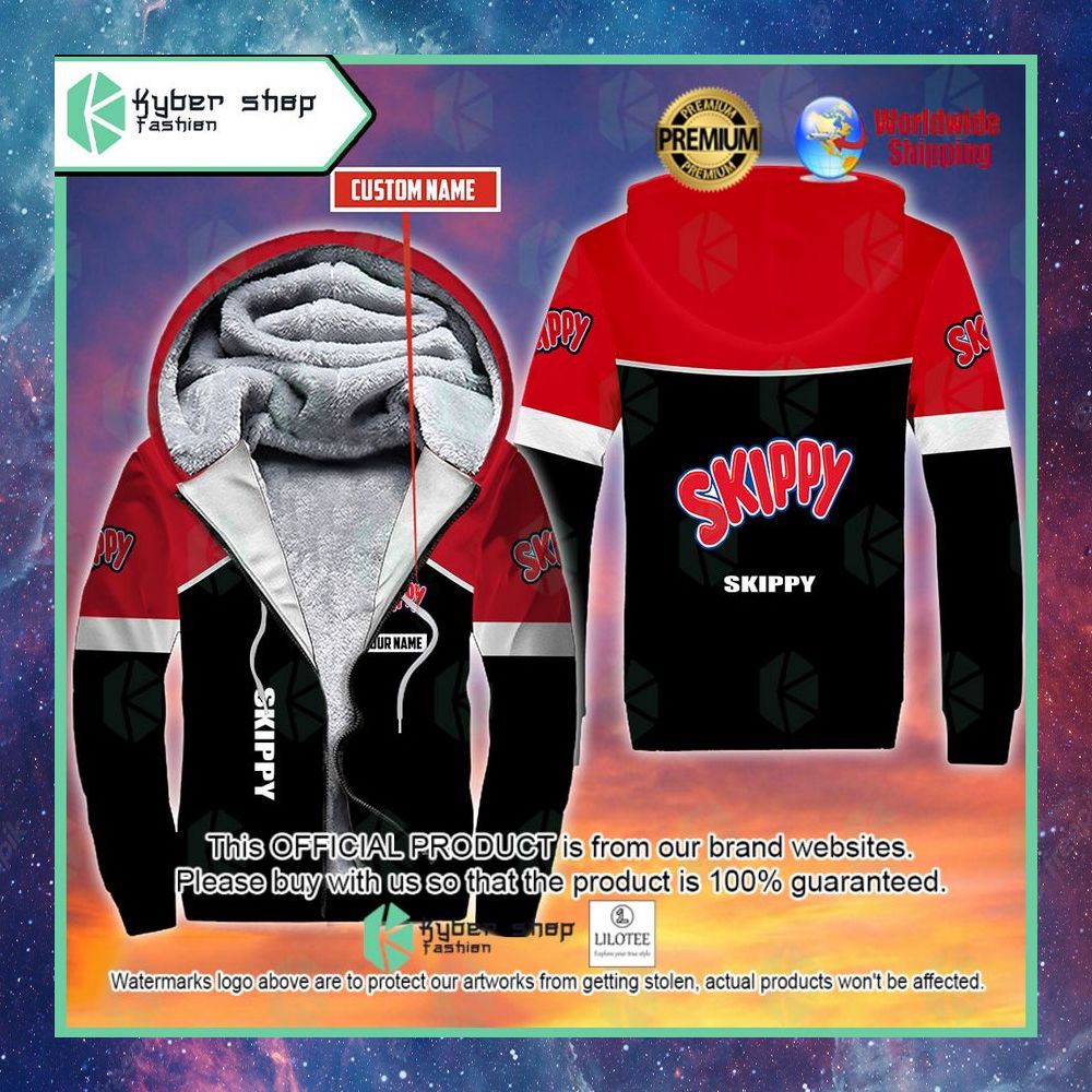 skippy custom name 3d fleece hoodie 1 74