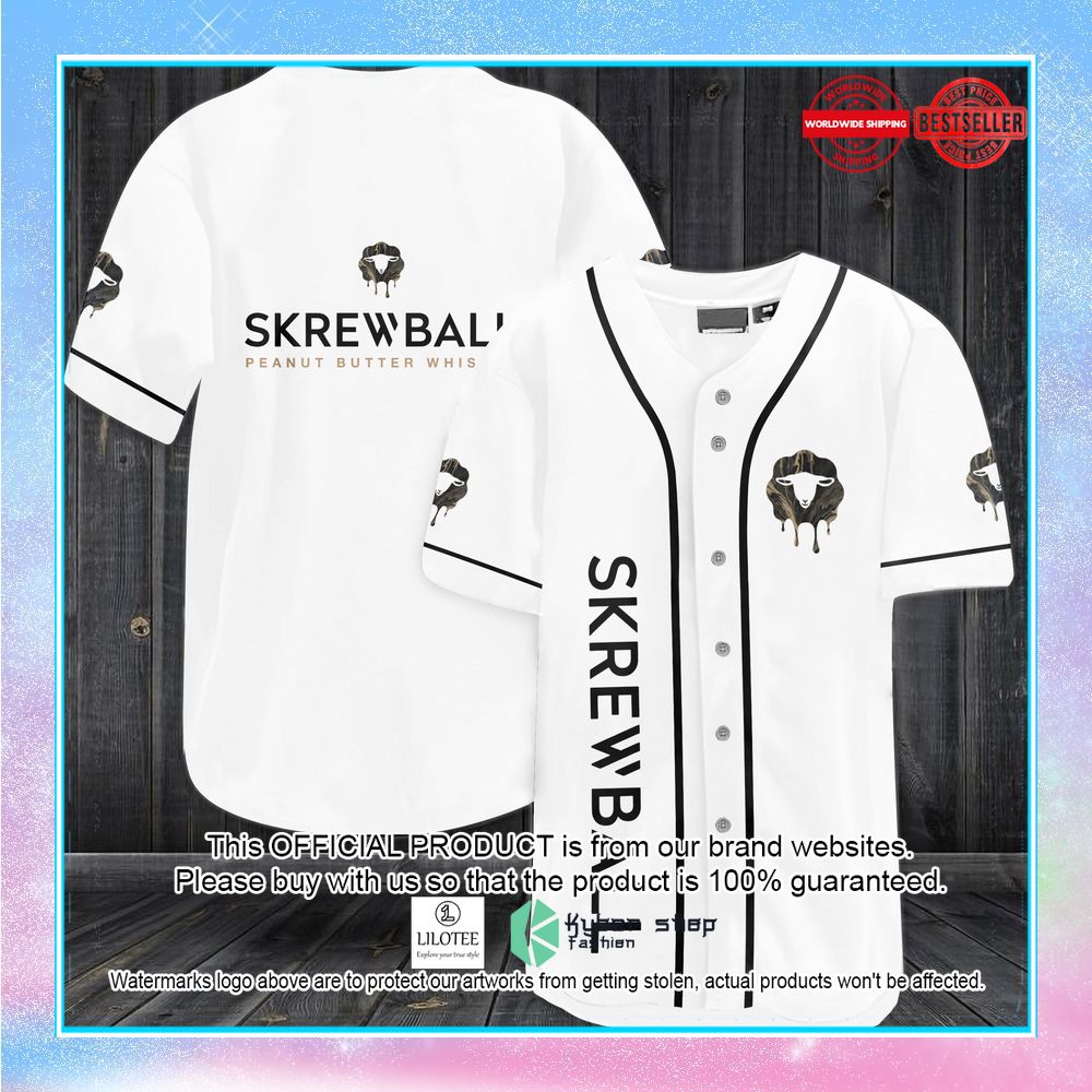 skrewball white baseball jersey 1 929