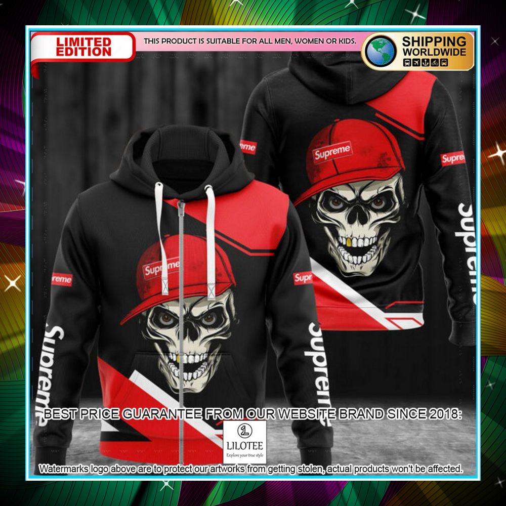 skull supreme zip hoodie 1 314