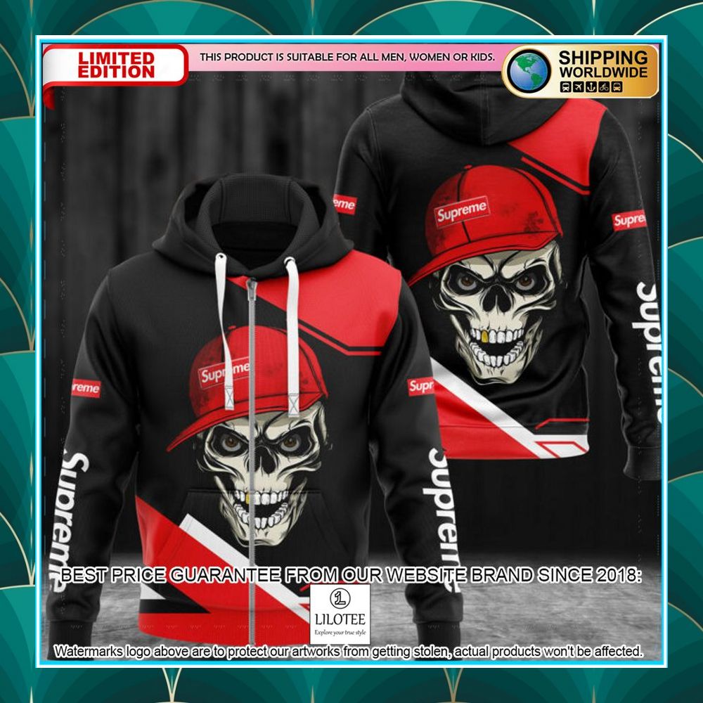 skull supreme zip hoodie 1 559