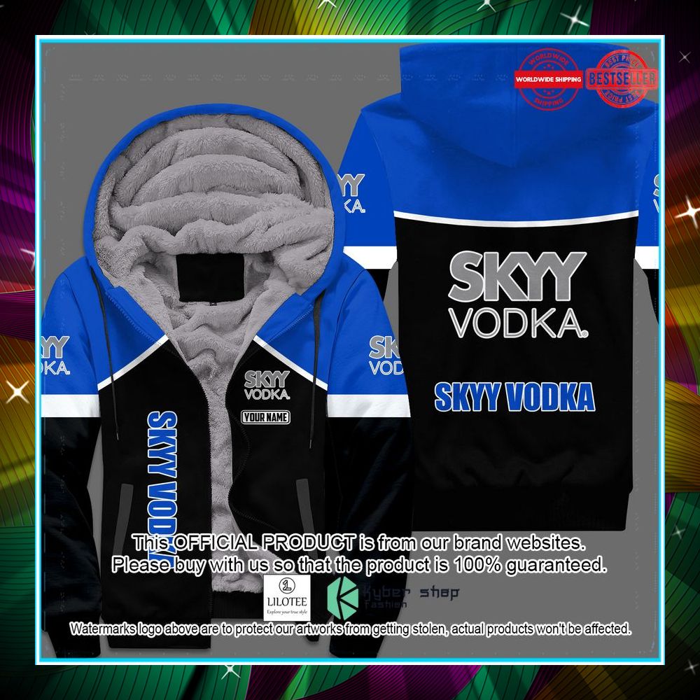 skyy vodka fleece hoodie 1 595