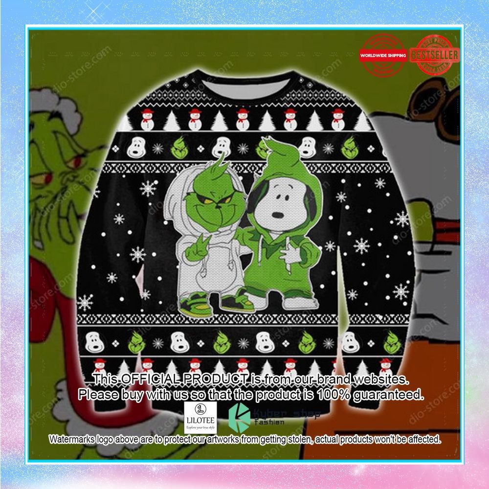 snoopy and grinch christmas sweater 1 82