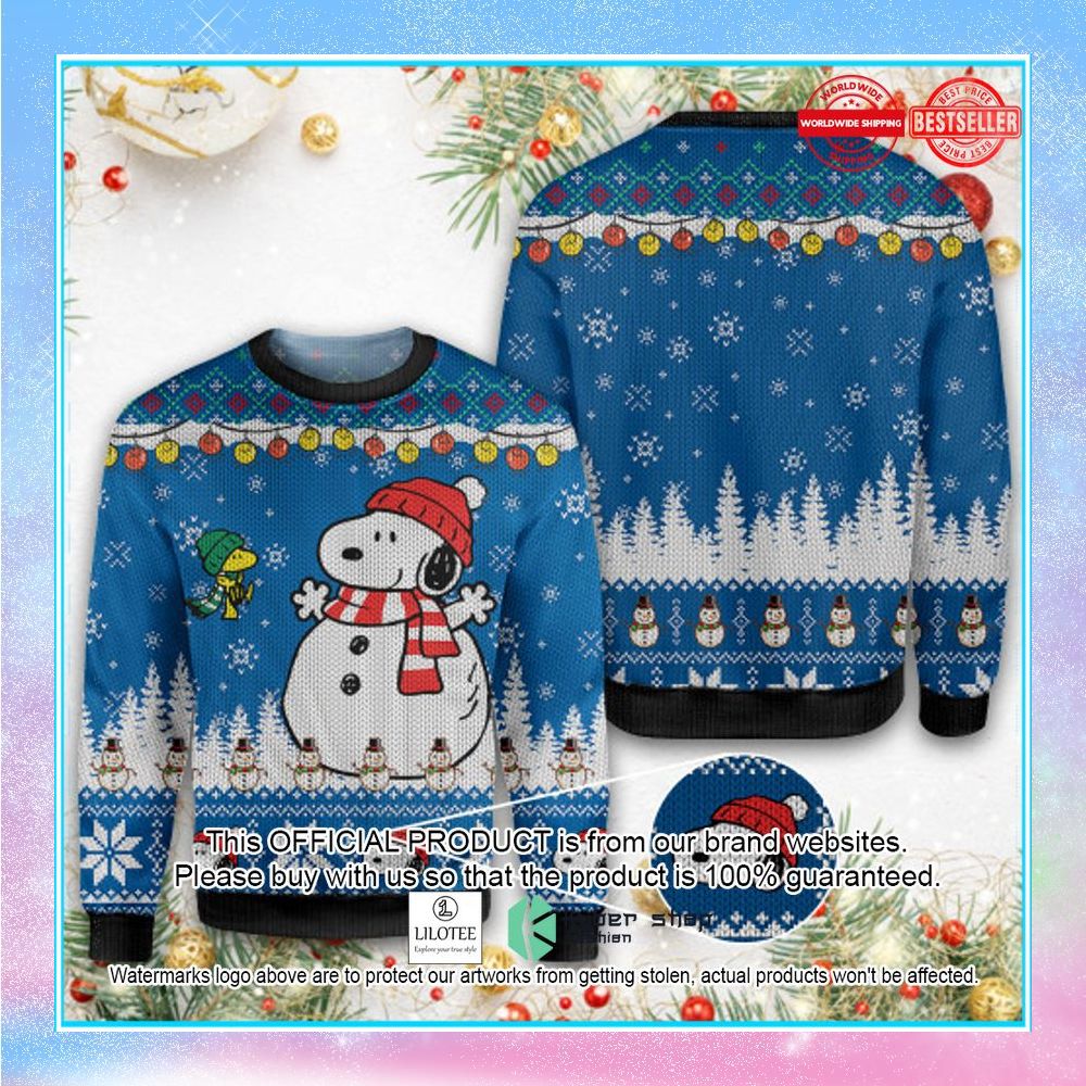 snoopy and woodstock christmas sweater 1 58